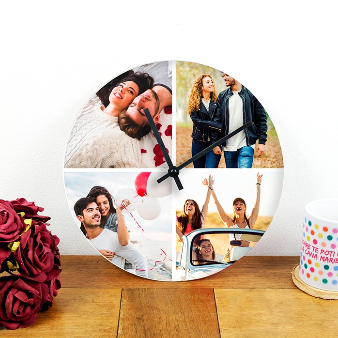 Personalizované hodinky se 4 fotografiemi