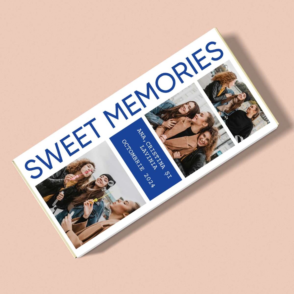Čokoláda s 5 fotografiemi a vzkazem na míru – Sweet Memories
