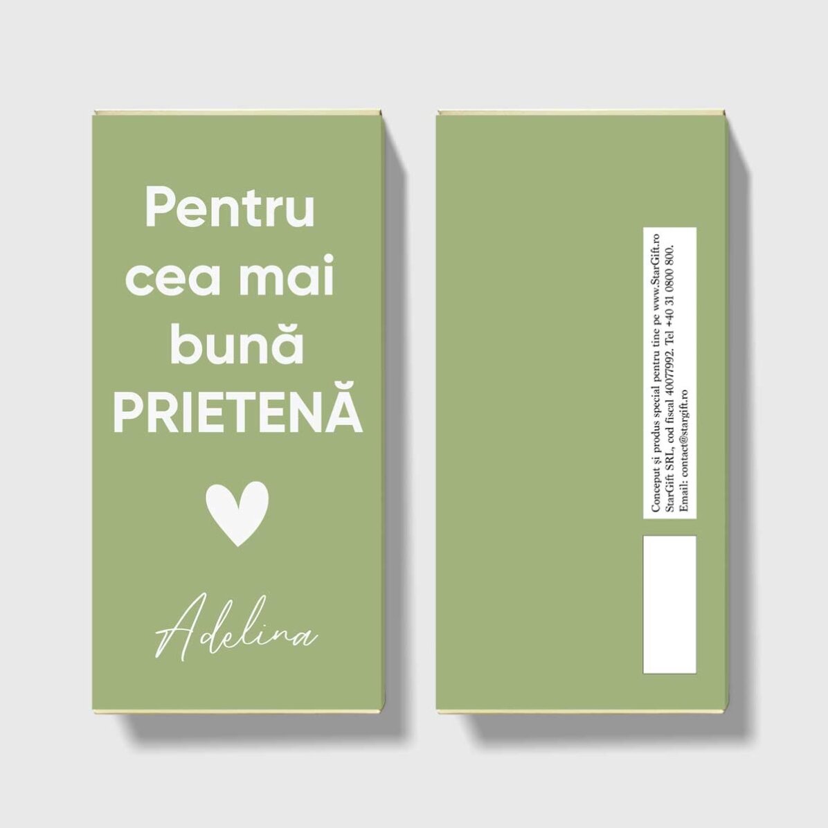 Čokoláda s osobním vzkazem uznání