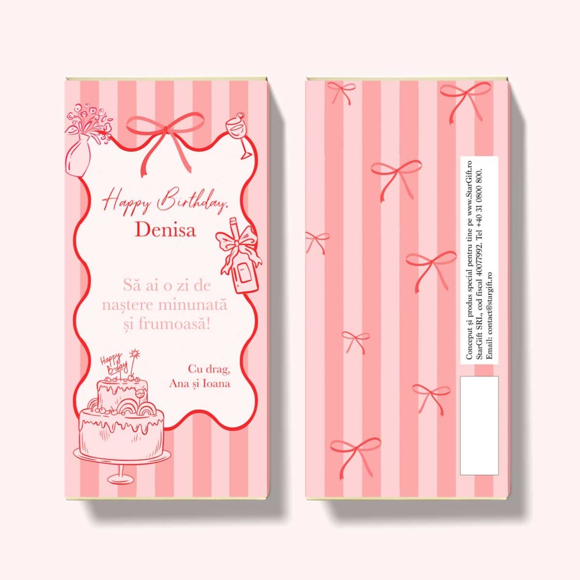 Čokoláda s osobním vzkazem – Happy Birthday!