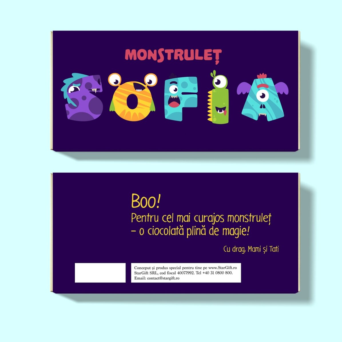 Čokoláda s osobním vzkazem – Monstrulet