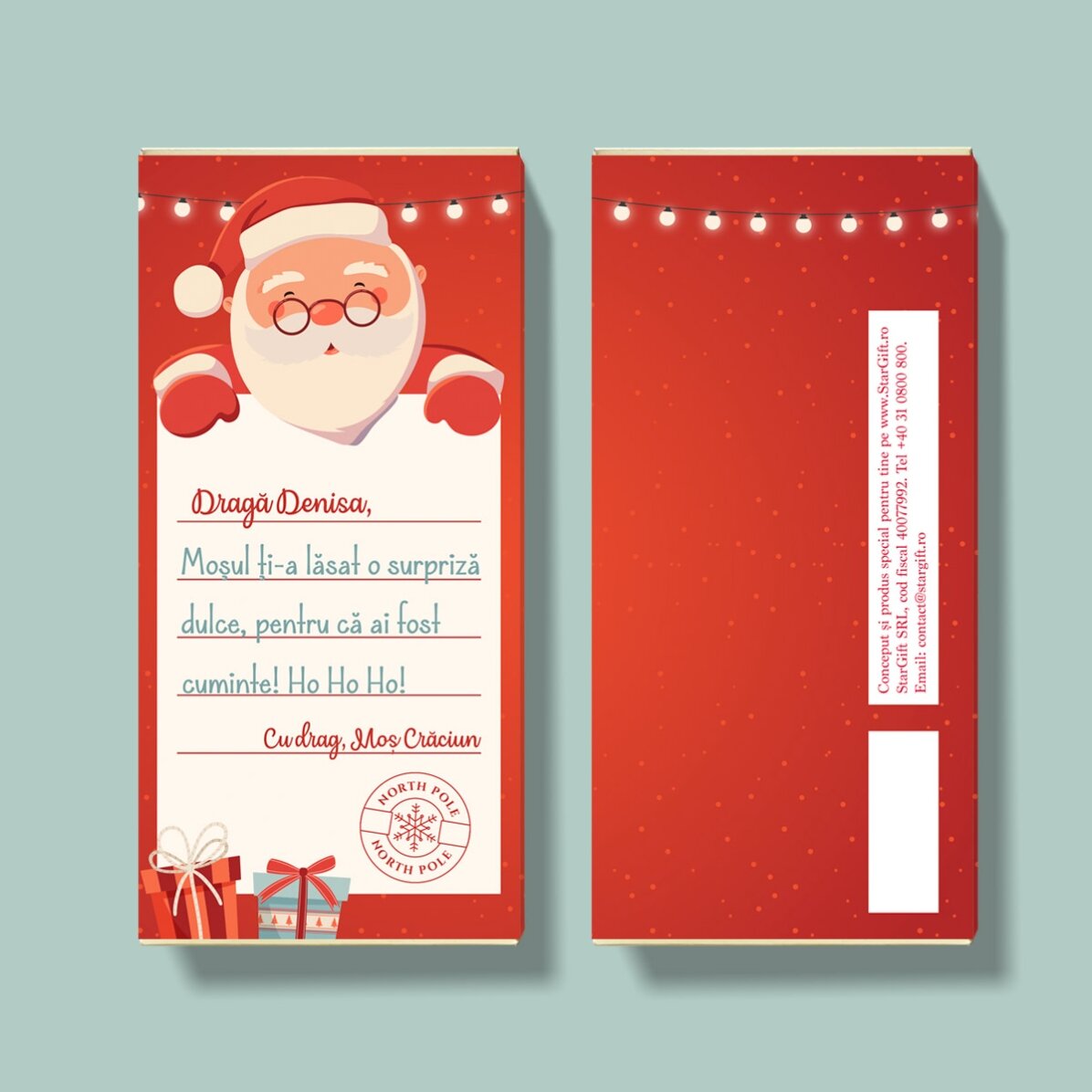 Čokoláda s osobním vzkazem – Santa Claus