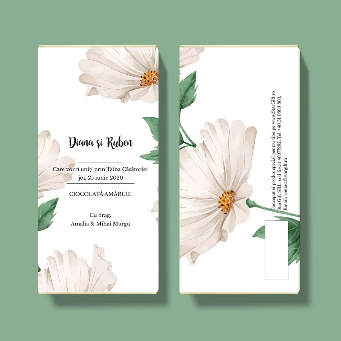 Čokoláda s vlastním textem – Delicate