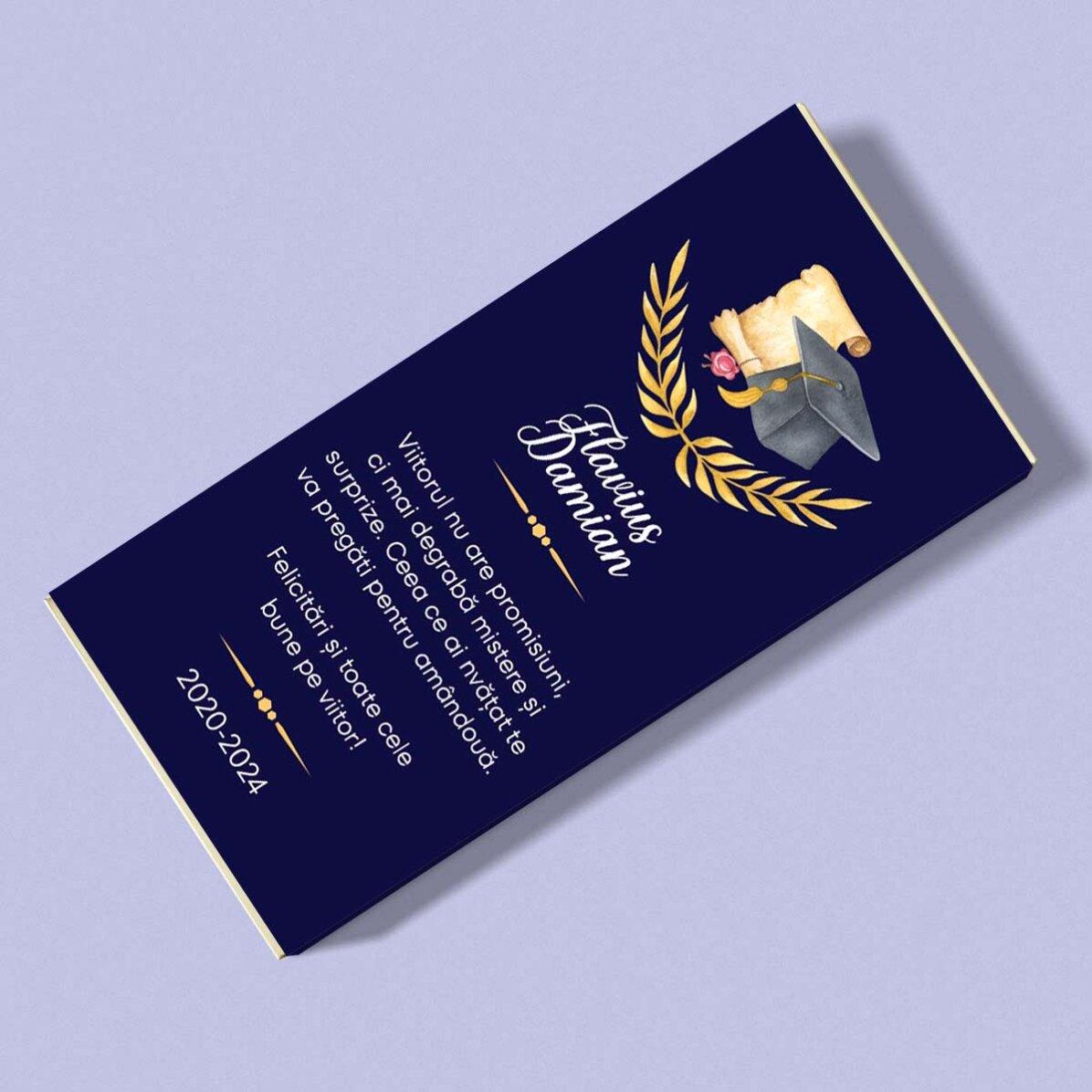 Personalised chocolate with text - Greeting cards