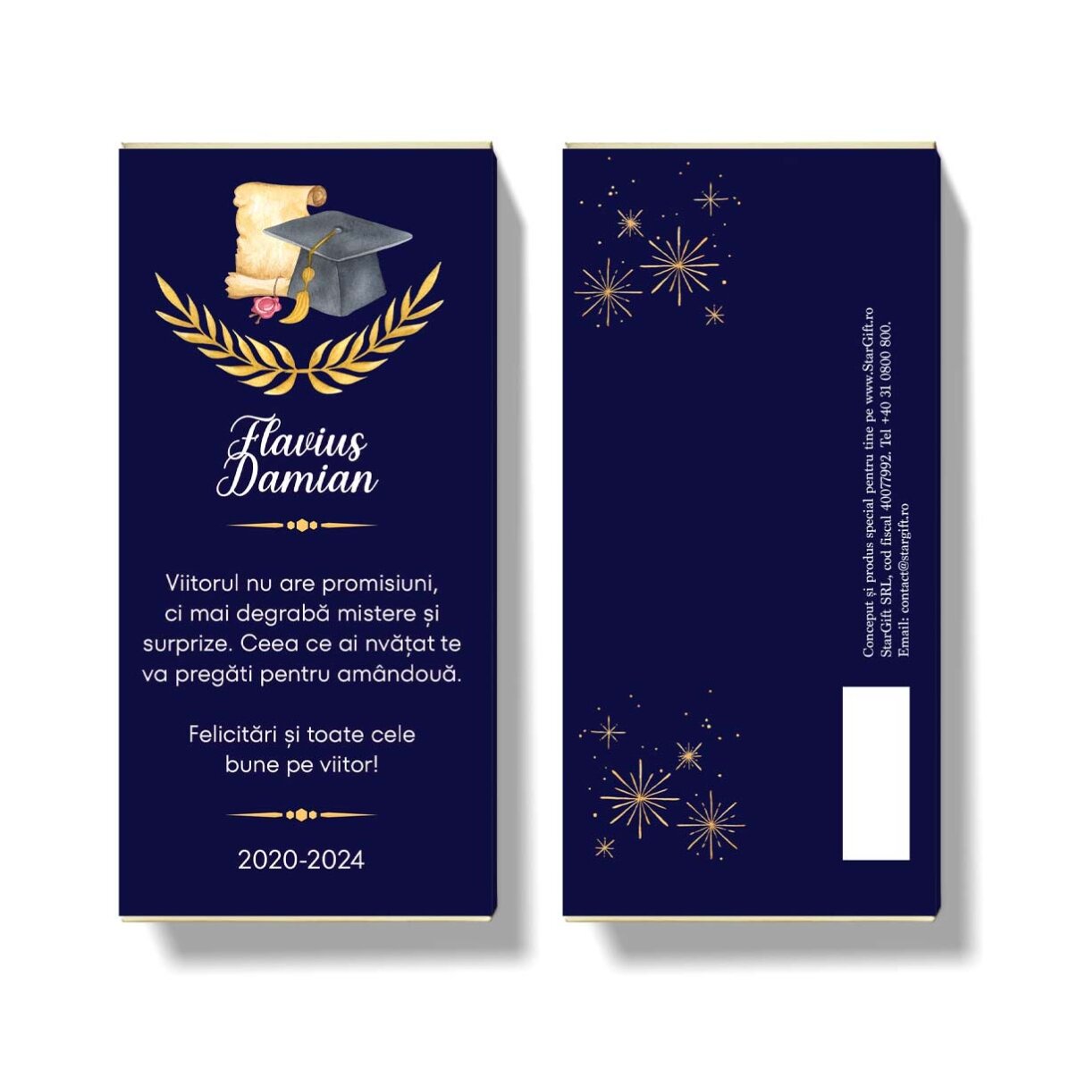 Personalised chocolate with text - Greeting cards