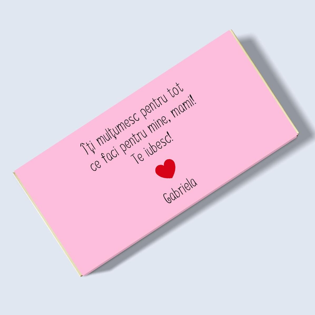 Čokoláda s vlastním textem – Heart