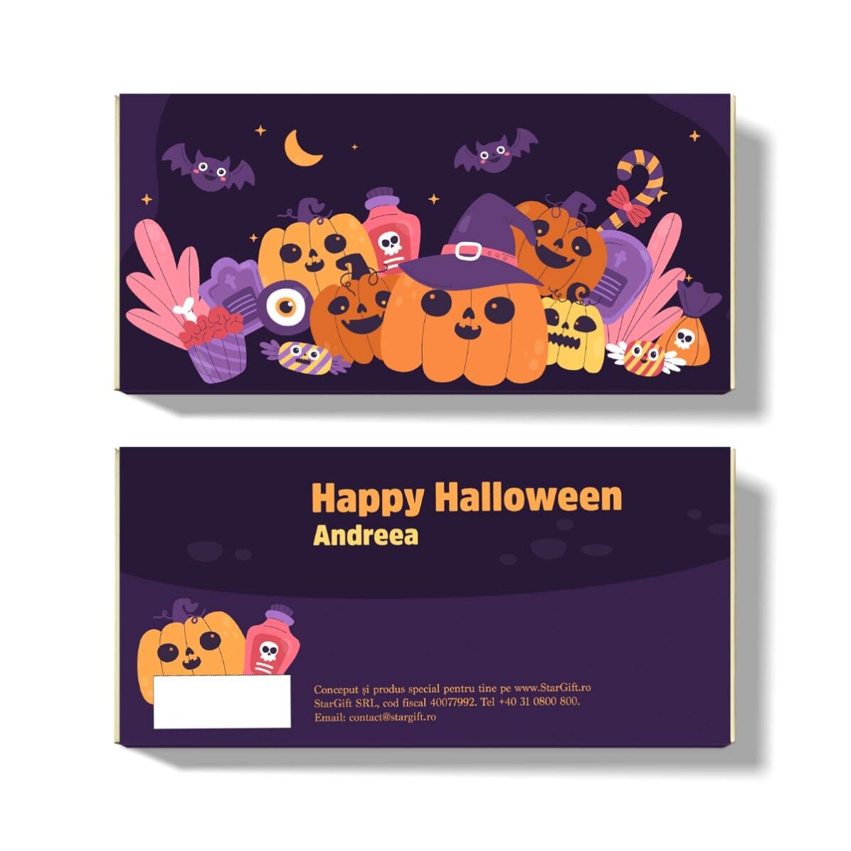 Čokoláda s vlastním textem – Pumpkin