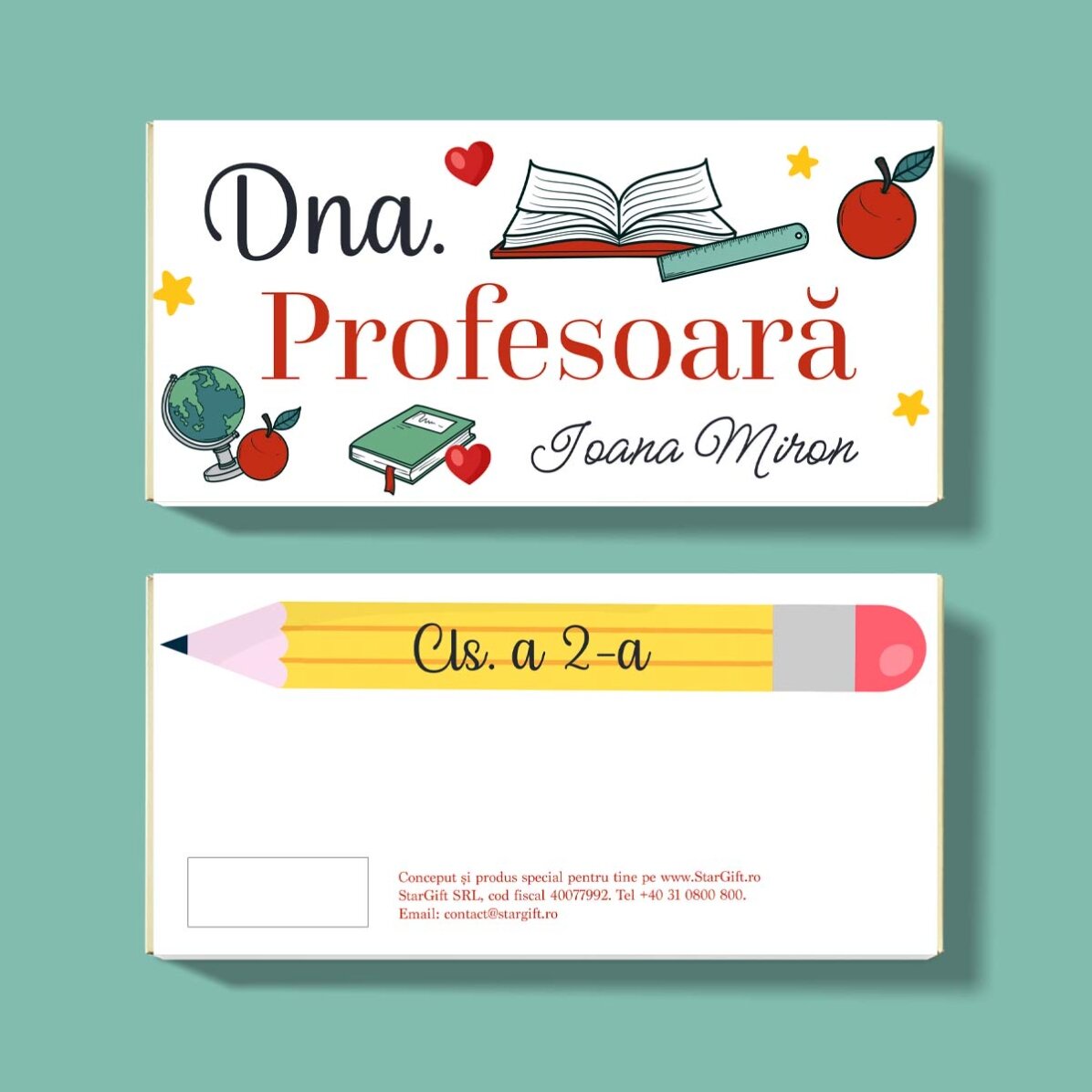 Čokoláda s vlastním textem – Škola