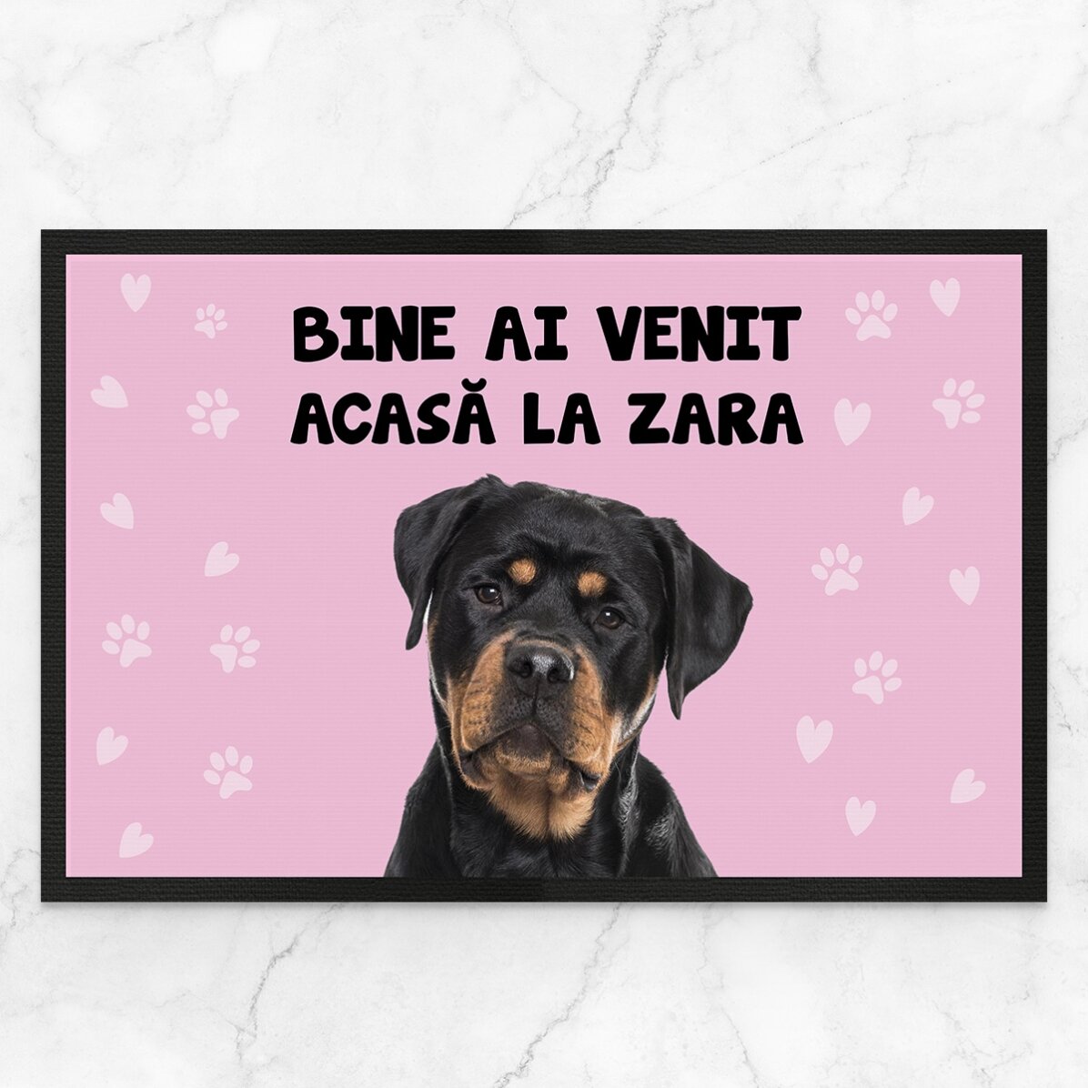 Personalizovaná rohožka s fotografií a textem – Tvé zvířátko