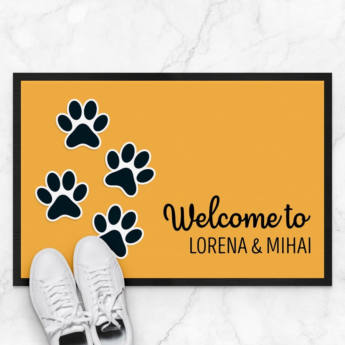 Personalizovaná rohožka s nápisem – Paws