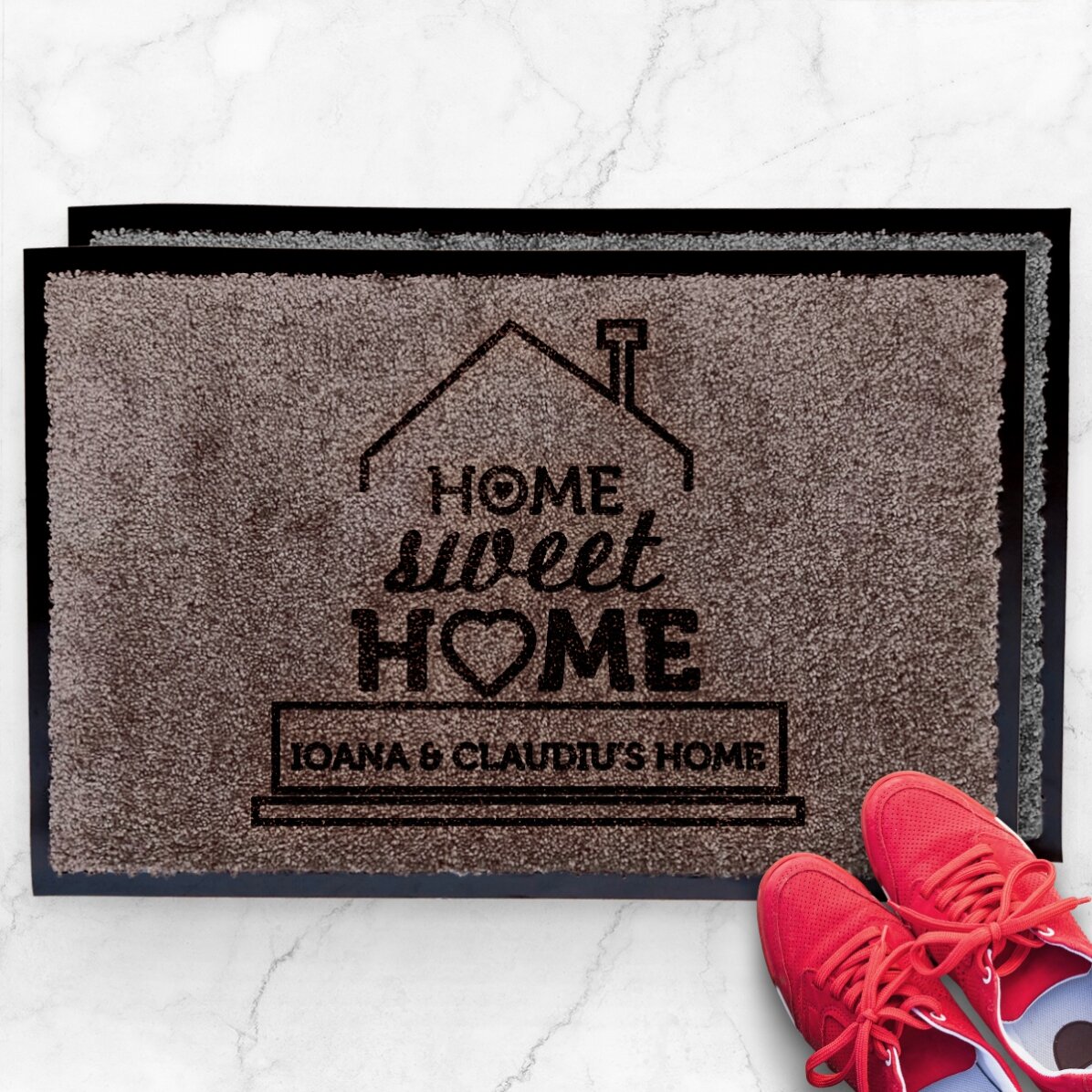 Vlastní vstupní rohož do interiéru – Home Sweet Home