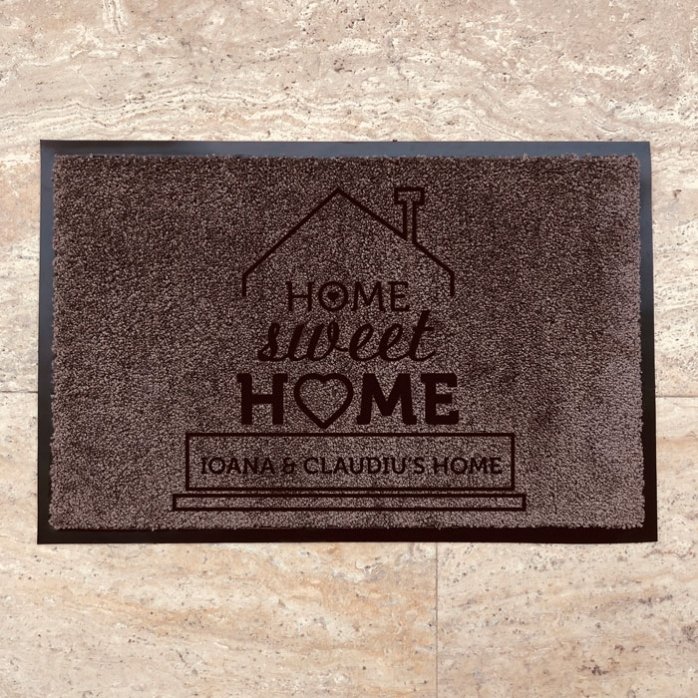 Vlastní vstupní rohož do interiéru – Home Sweet Home