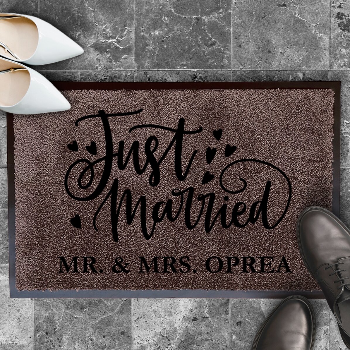 Vnitřní vstupní rohož – Just married