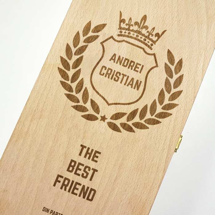 Personalizovaná krabička na víno pro dvě láhve – The Best