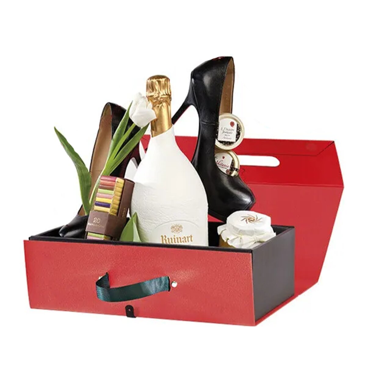 Premium red box with magnetic closure