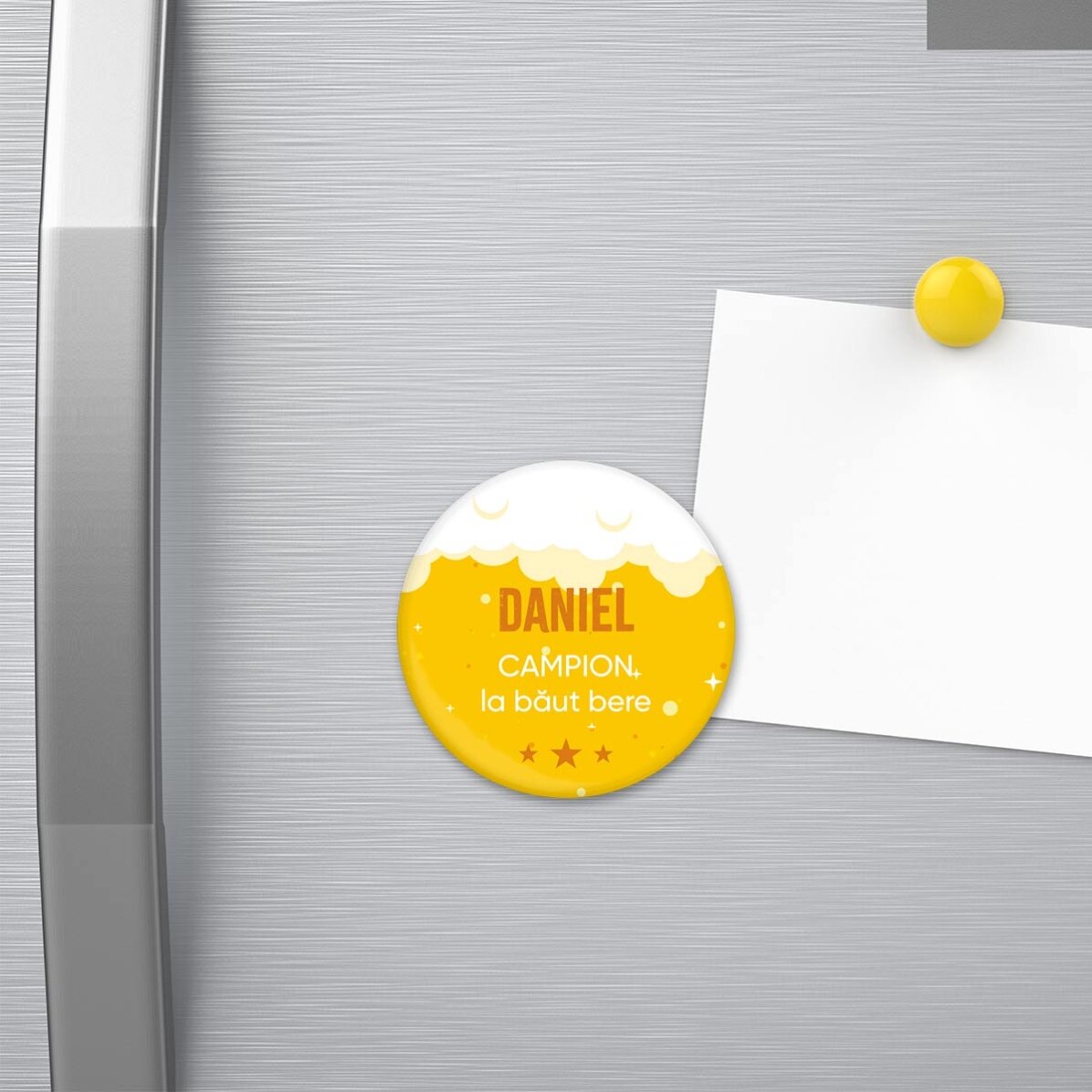 Otevírák na láhve s magnetem, personalizovaný s textem – Campion