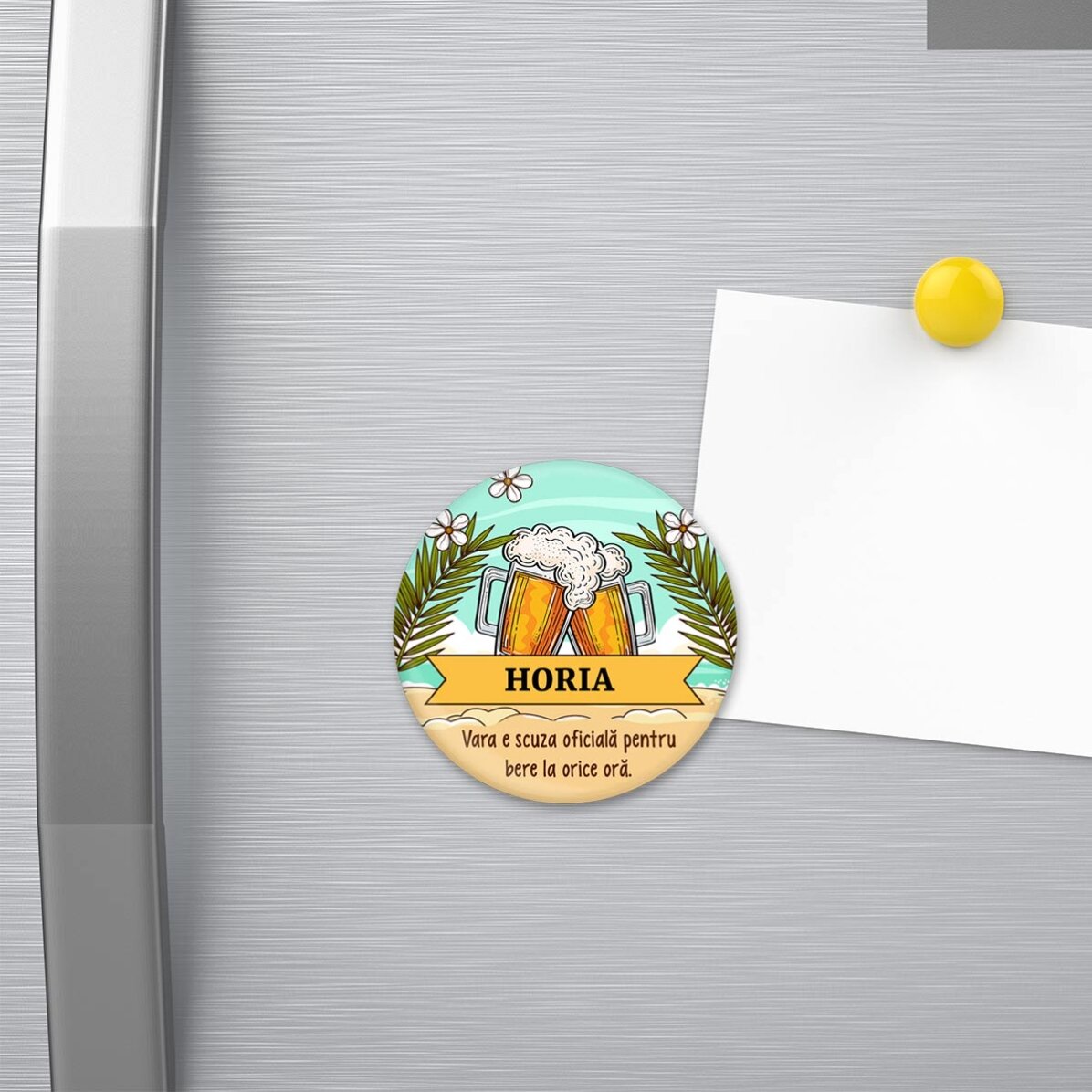 Otevírač na láhve s magnetem, personalizovaný s nápisem – Letní prázdniny