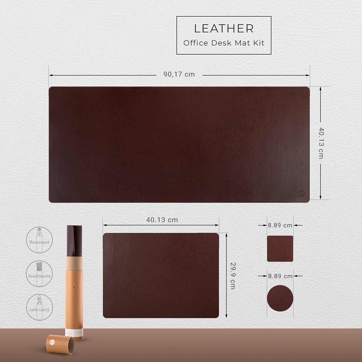 Office desk pad 90x40 cm