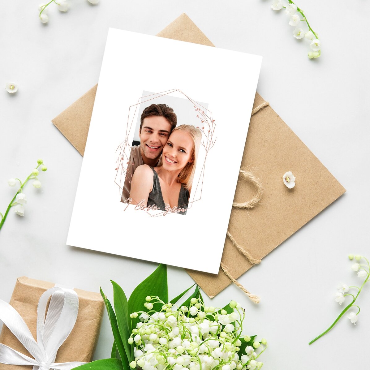 Personalizované přání s fotografií – Miluji tě!