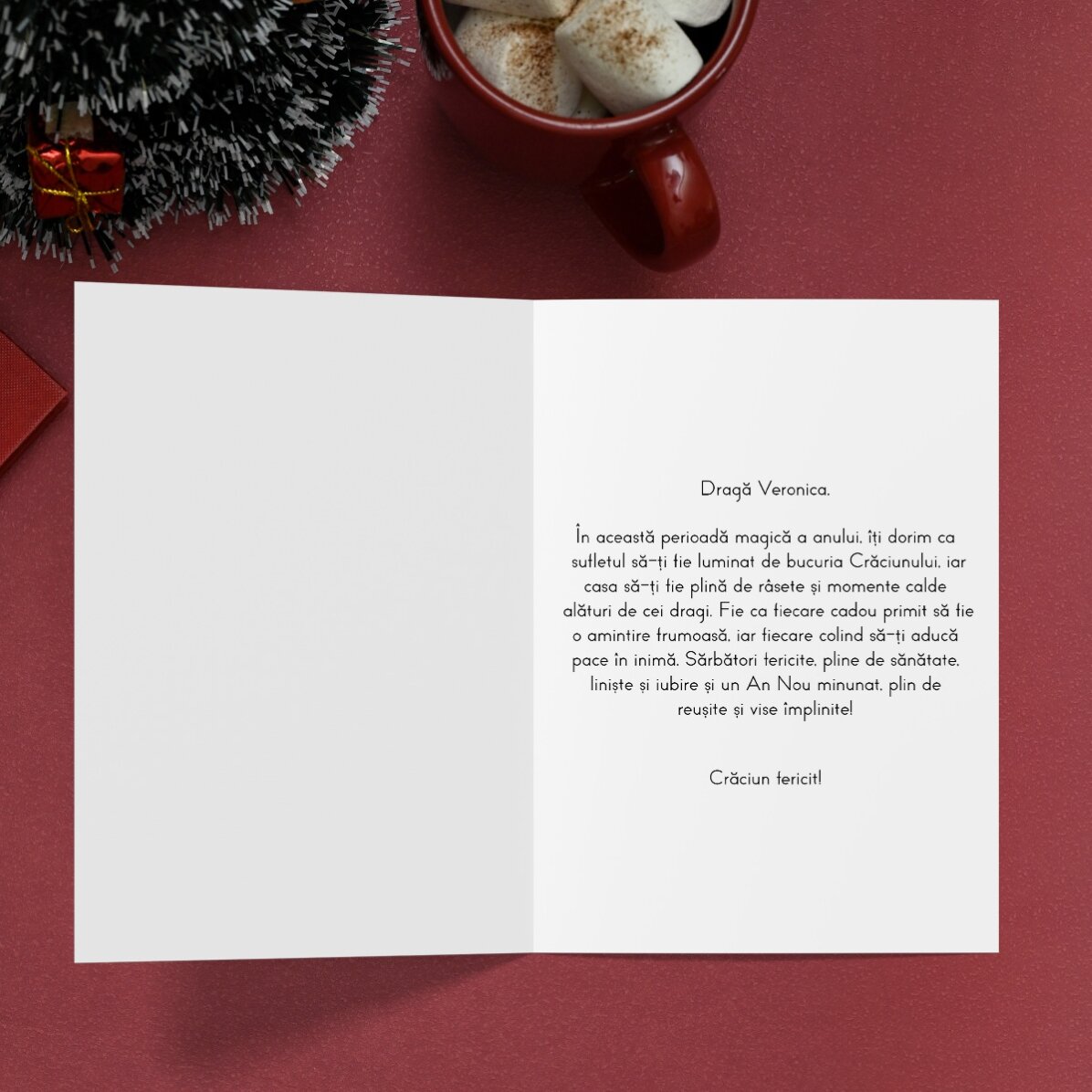 Personalizované přání s fotografií a textem – Santa Clausova pomoc