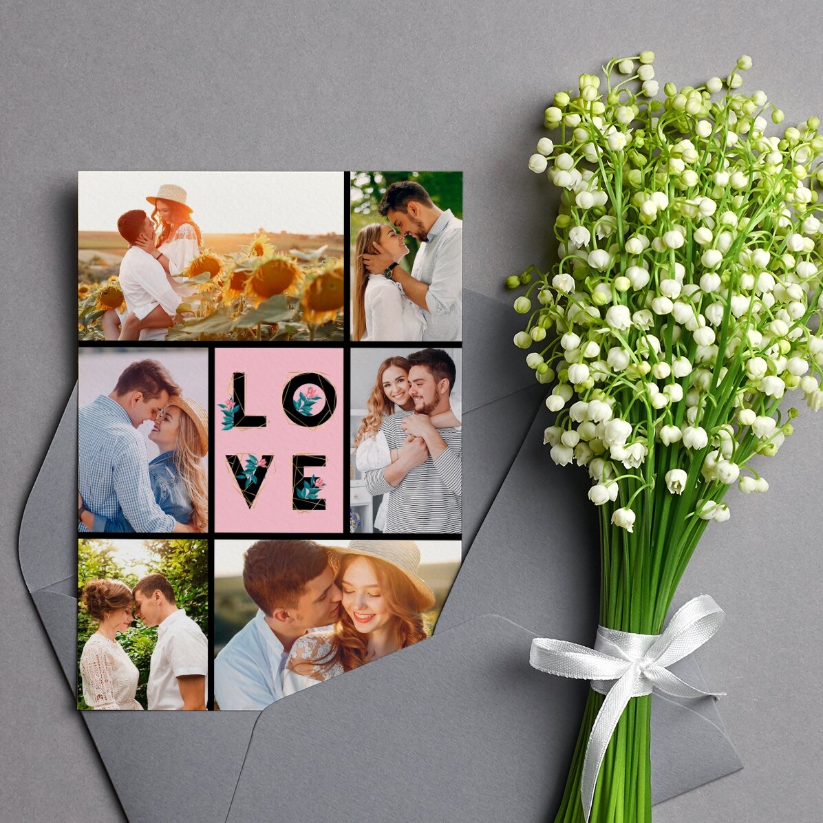 Personalizované přání s fotografiemi – Love