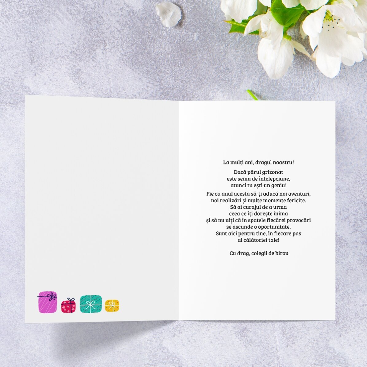 Personalizované přání s textem – My jsme ten dárek