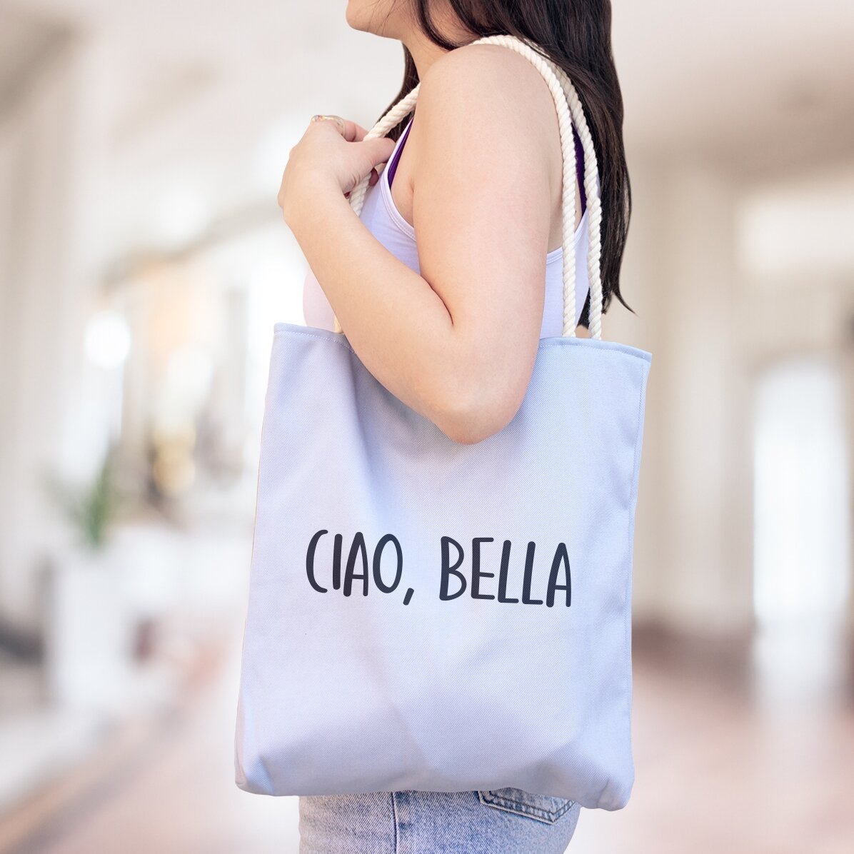 Taška s vlastním nápisem – Ciao, bella