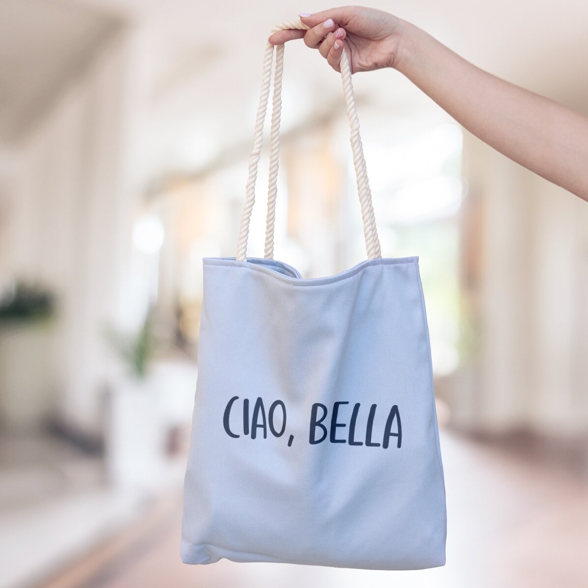Taška s vlastním nápisem – Ciao, bella