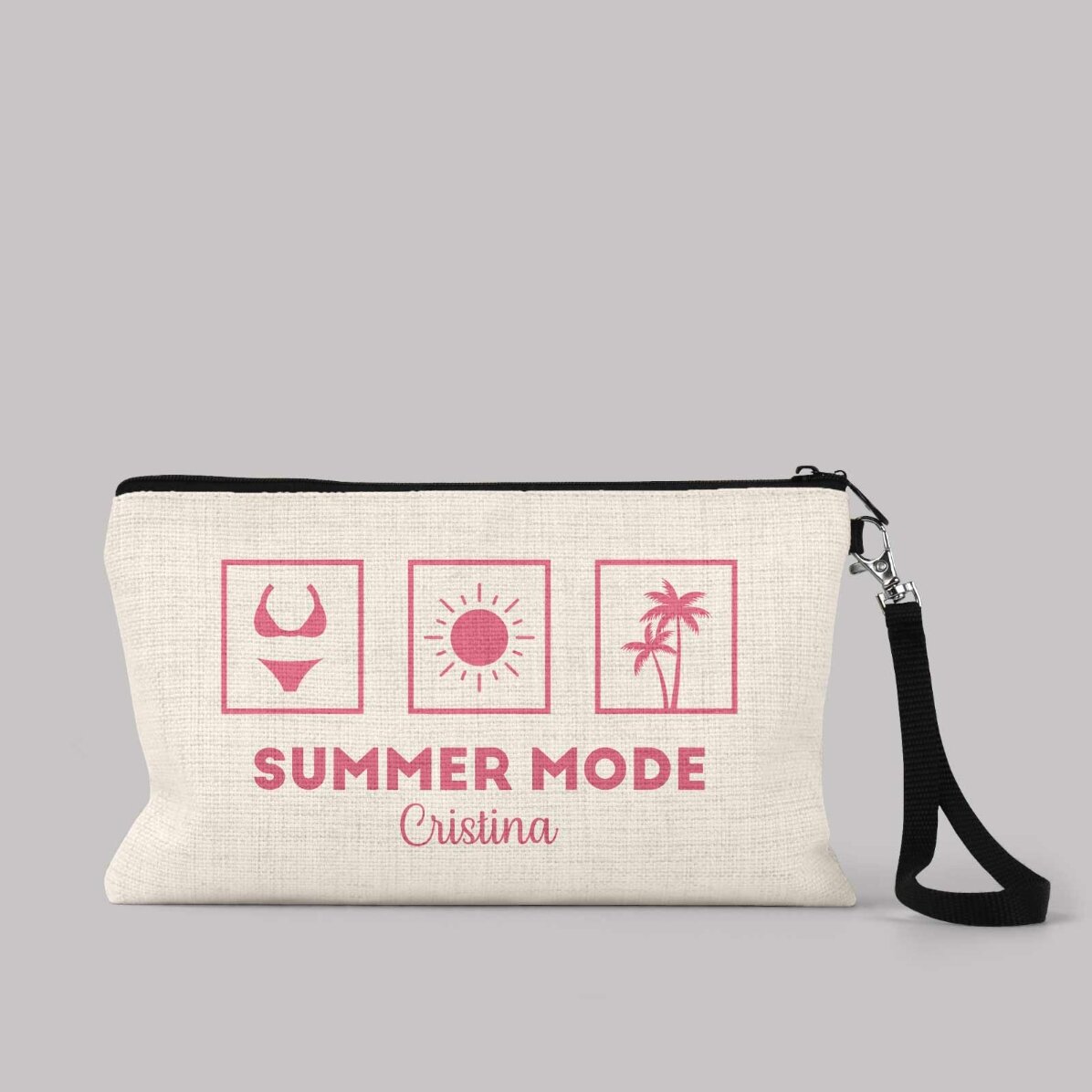 Taštička na doplňky s vlastním textem – Summer Mode
