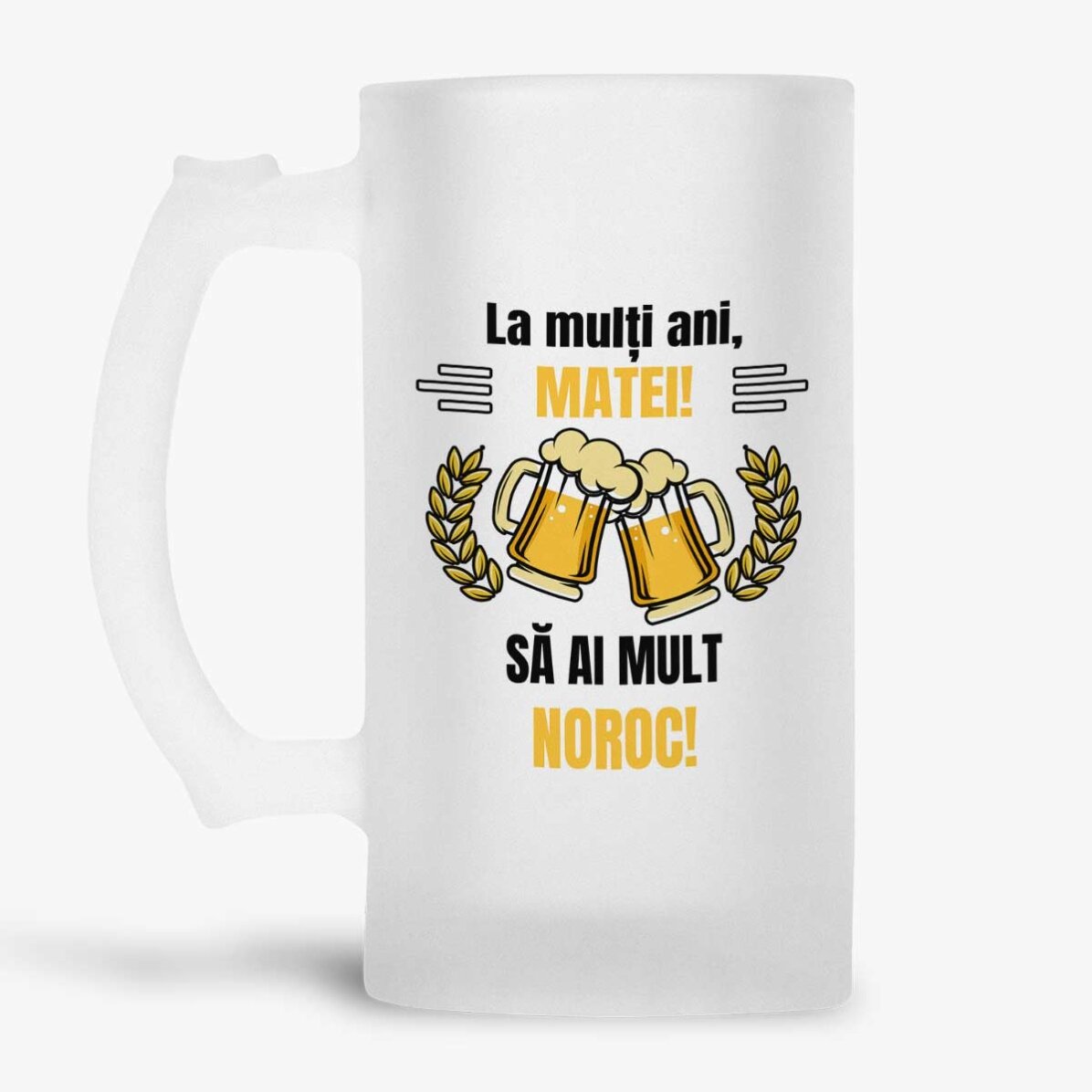 Pivní půllitr s osobním vzkazem – Cheers and Beers