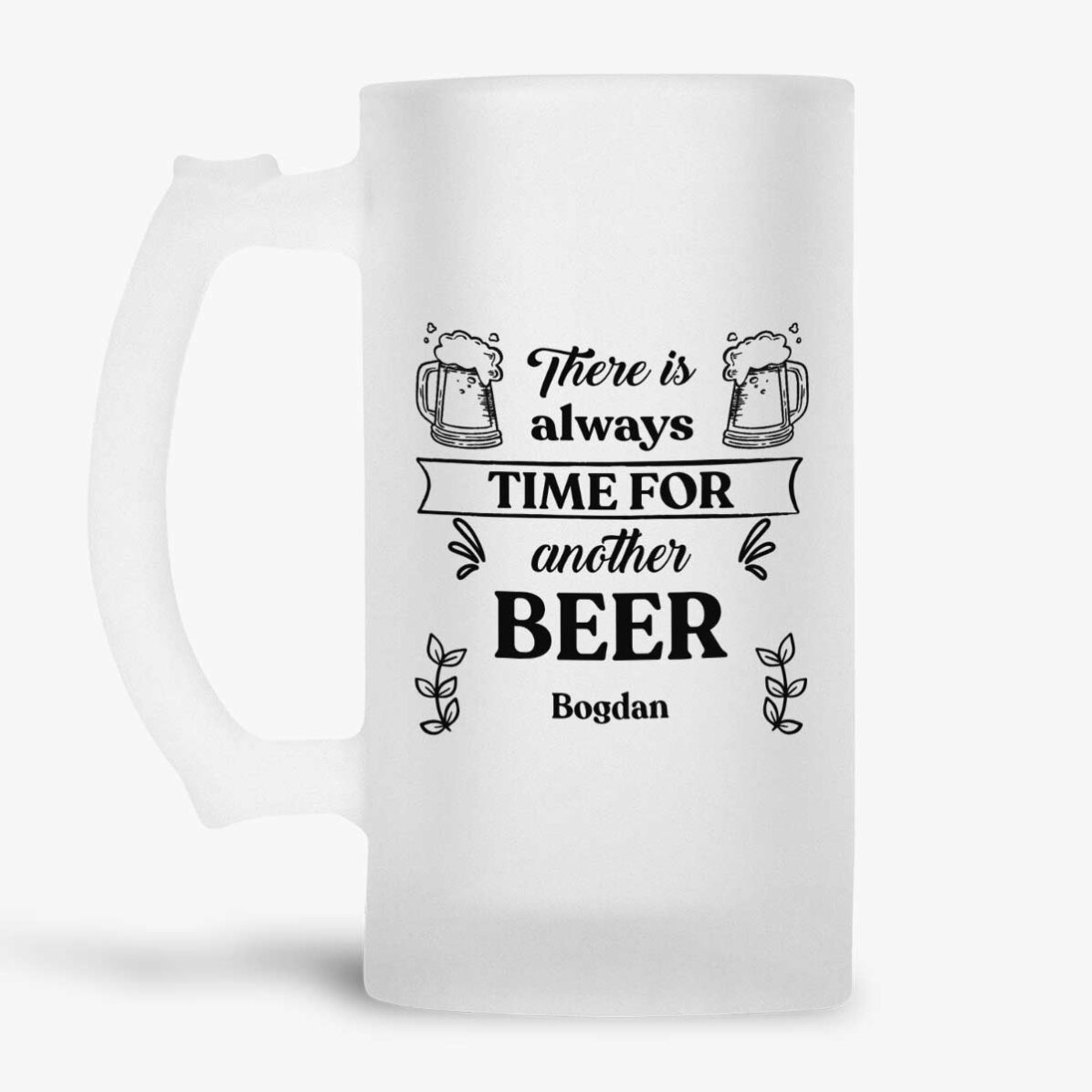 Pivní půllitr s osobním vzkazem – Time for Beer