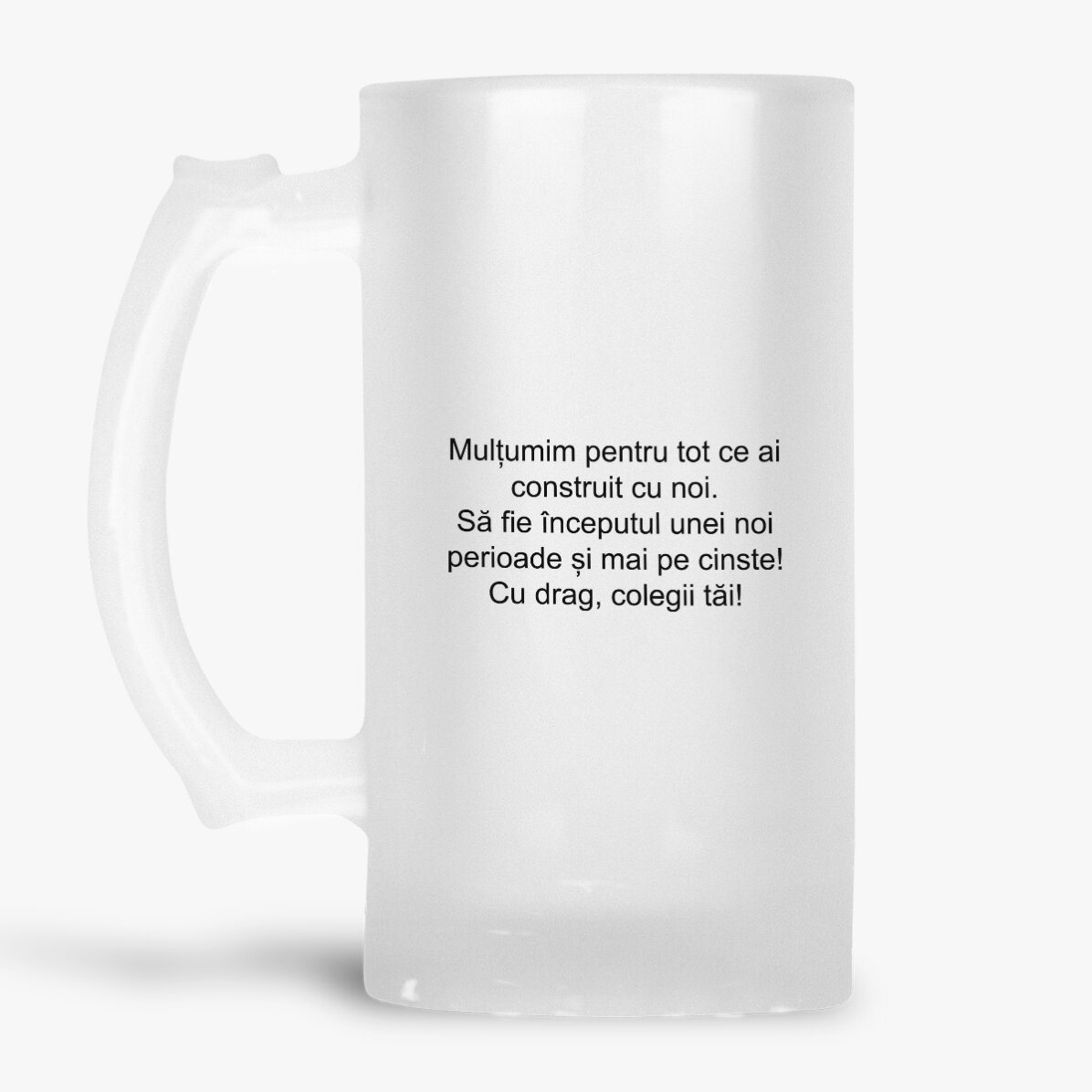 Pivní půllitr s osobním vzkazem