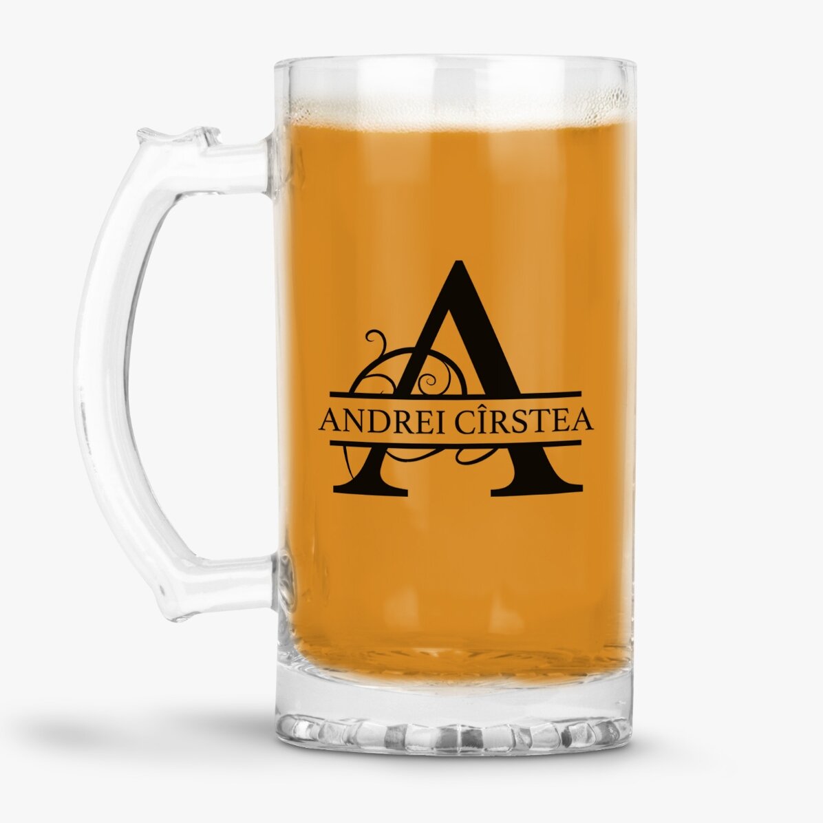 Pivní půllitr s osobním monogramem