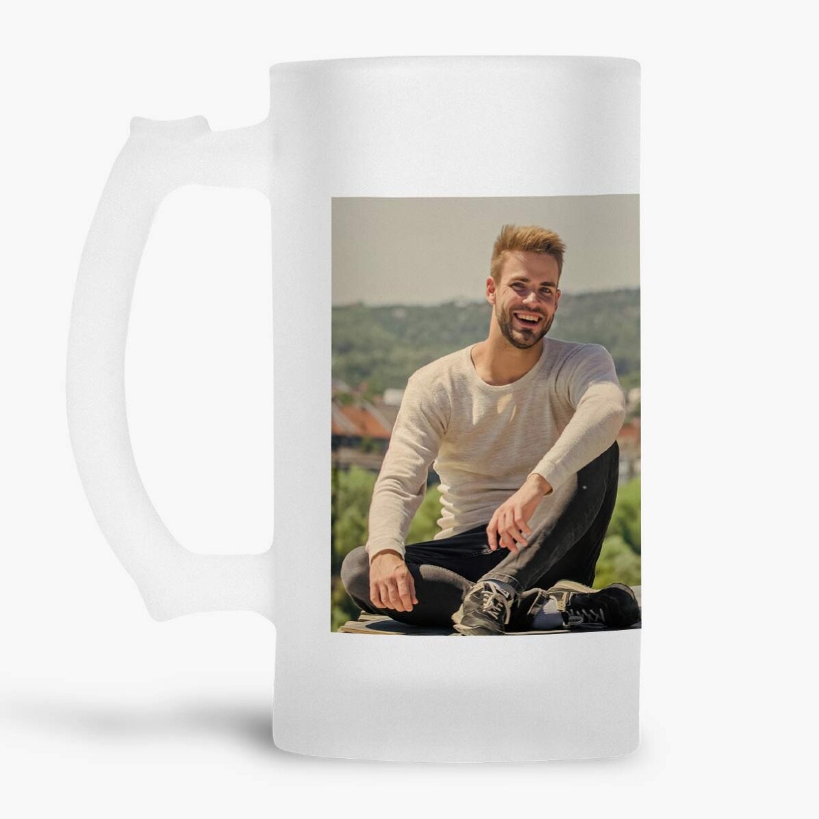 Pivní půllitr s vlastní fotografií