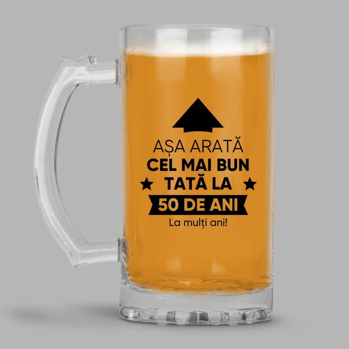 Pivní půllitr s vlastním textem – Takto vypadá