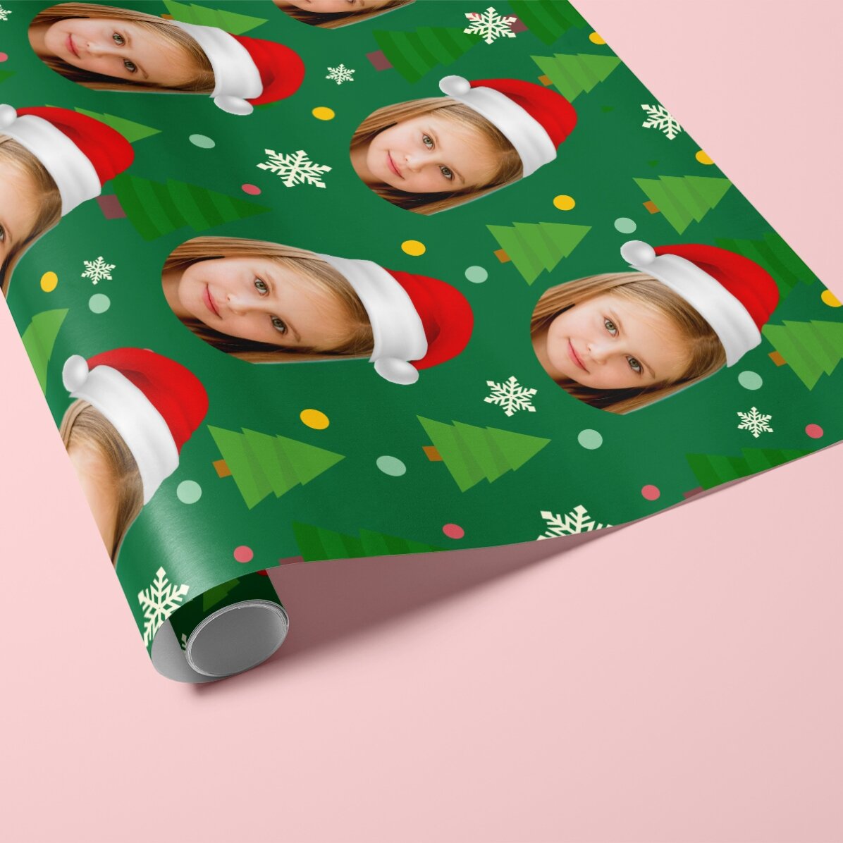 Personalizovaný balicí papír s 3 fotografiemi – Funny Christmas