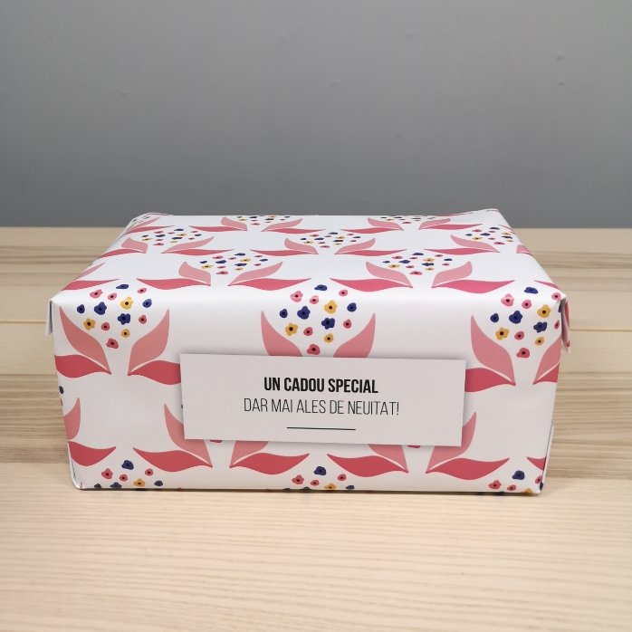 Dárkový balicí papír s vlastním textem – Floricele