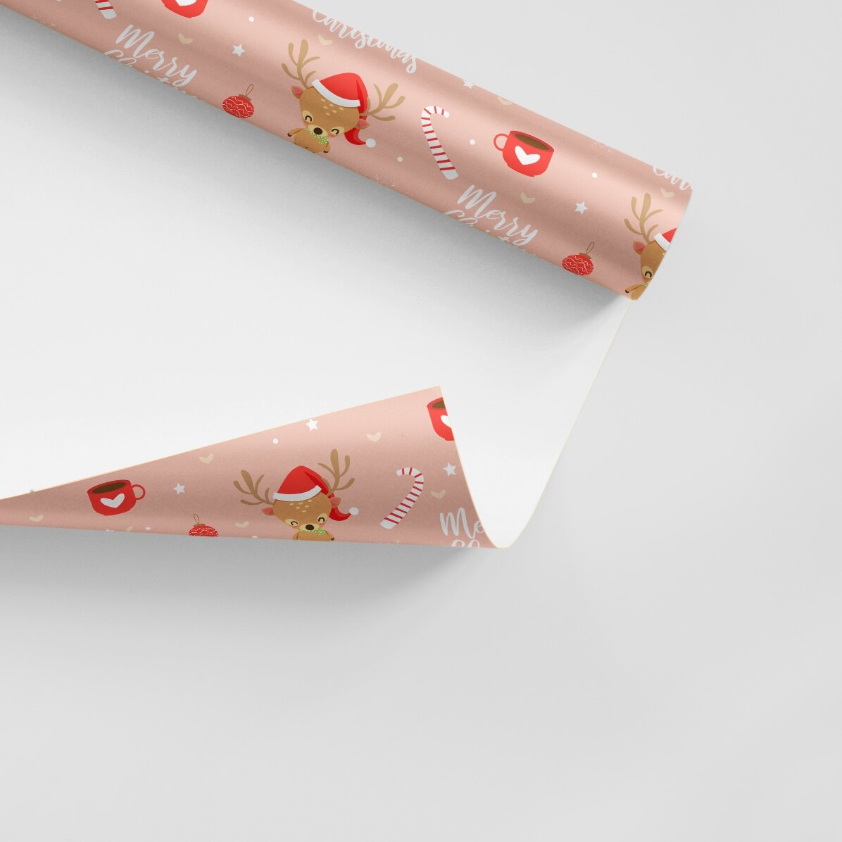 Balicí papír na dárky s vlastním textem v rámečku – Sweet Christmas