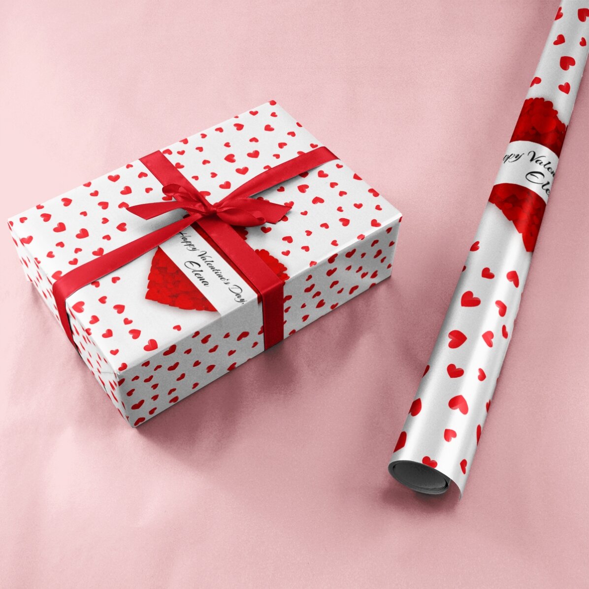 Personalizovaný balicí papír na dárky – Love is in the air