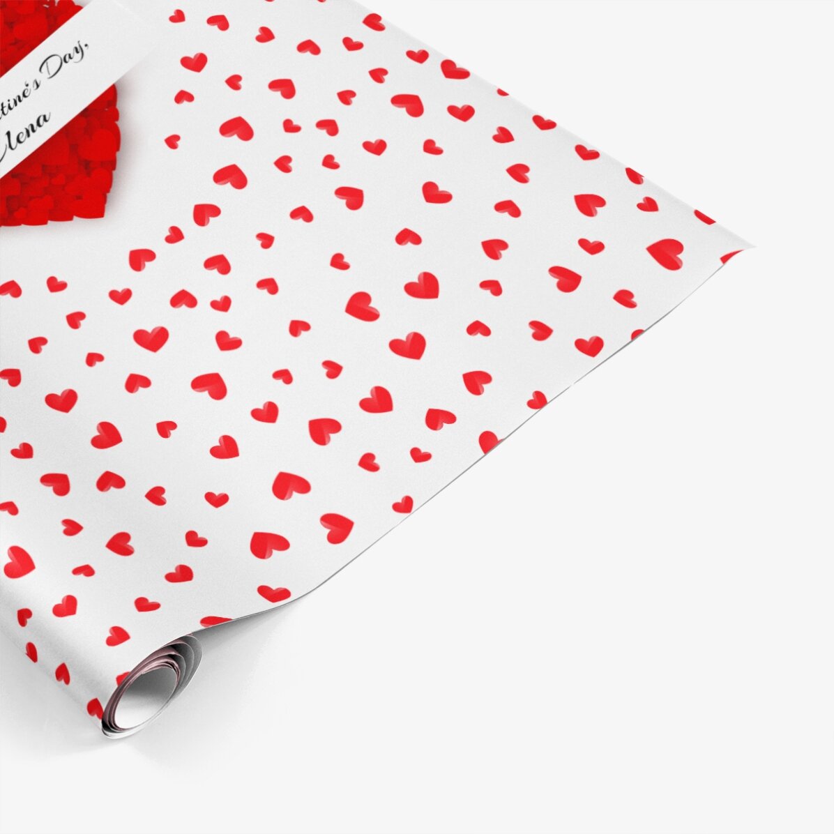 Personalizovaný balicí papír na dárky – Love is in the air