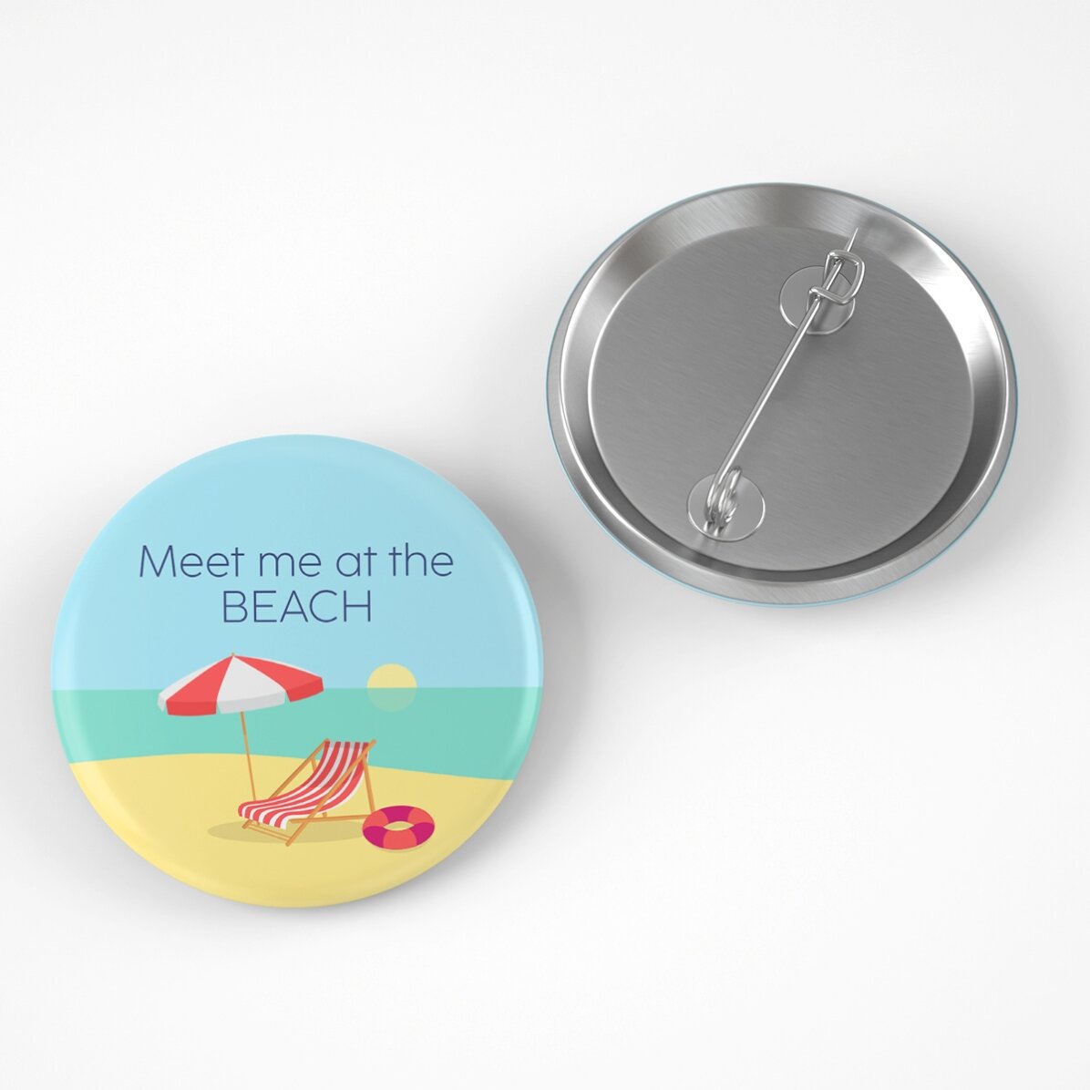 Personalizovaná placka s nápisem – Beach time