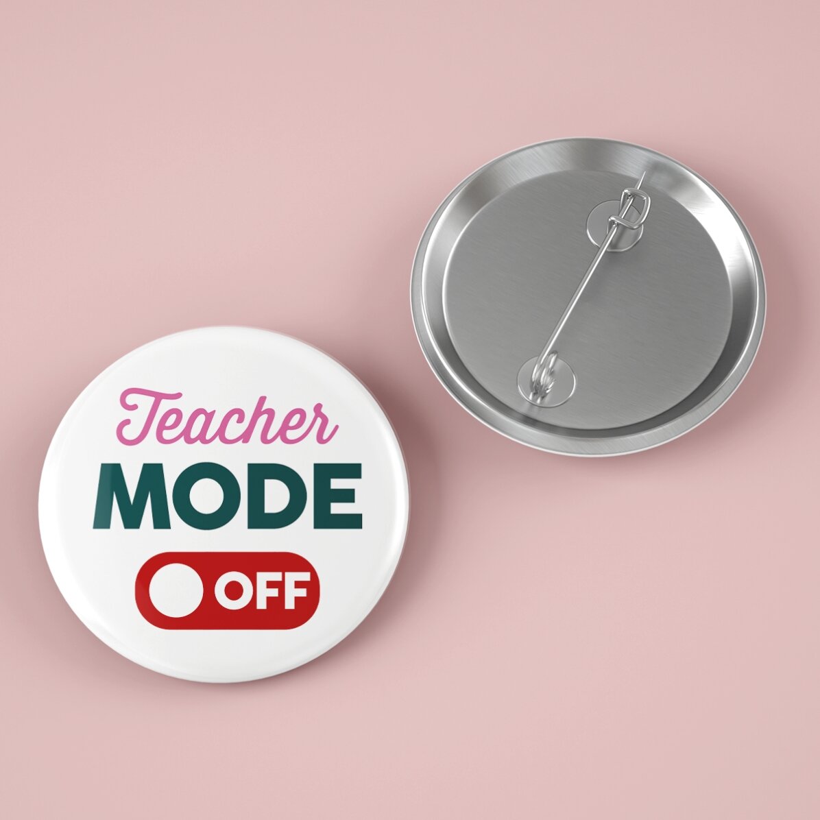Personalizovaná placka s nápisem – Mode ON / OFF