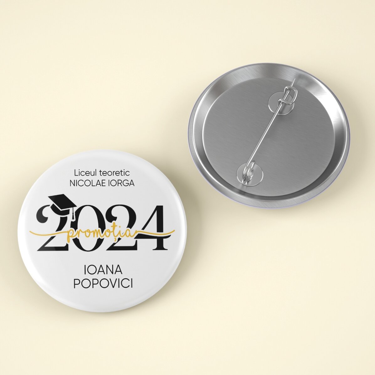Personalizovaná placka s textem – Promoce