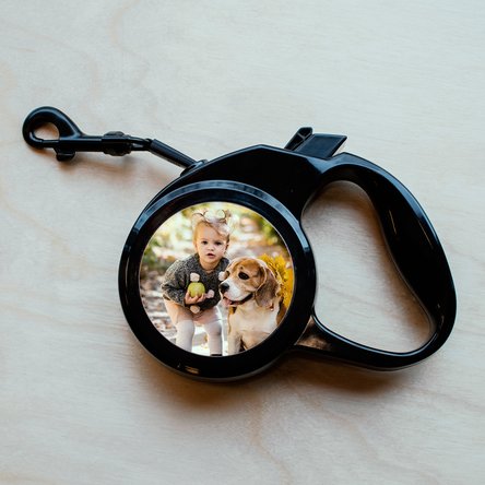 Personalizované vodítko pro psy s fotografií a textem