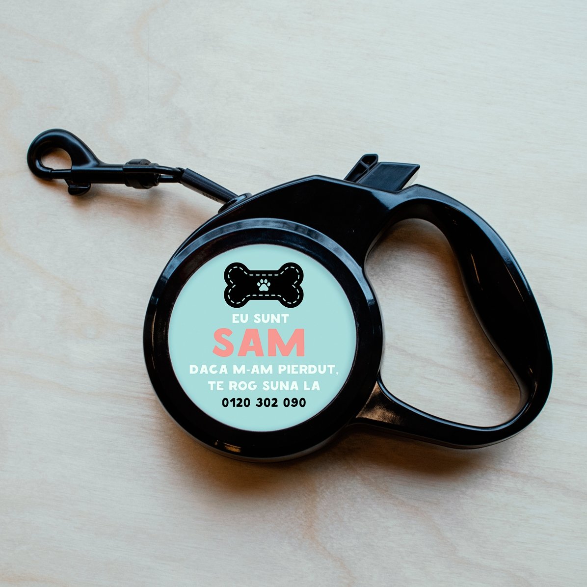 Personalizované vodítko pro psy s fotografií a textem