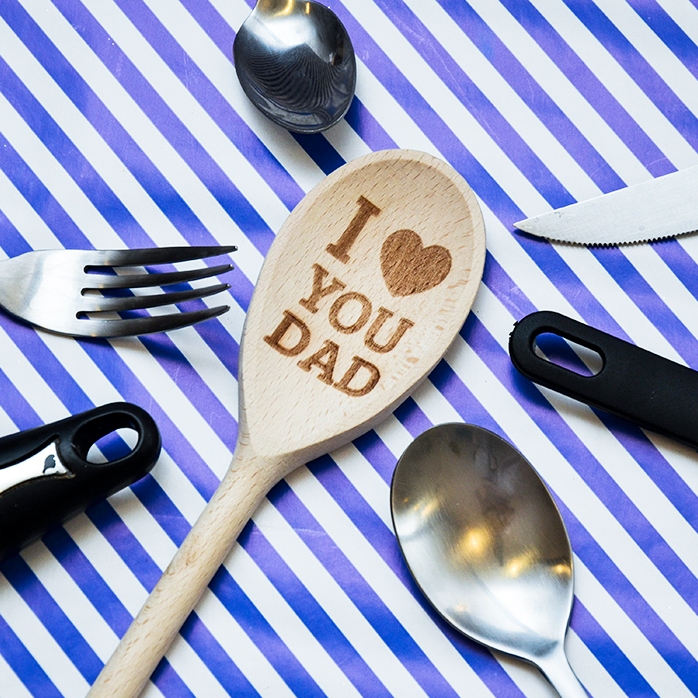 Dřevěná lžíce s osobním nápisem – I love you
