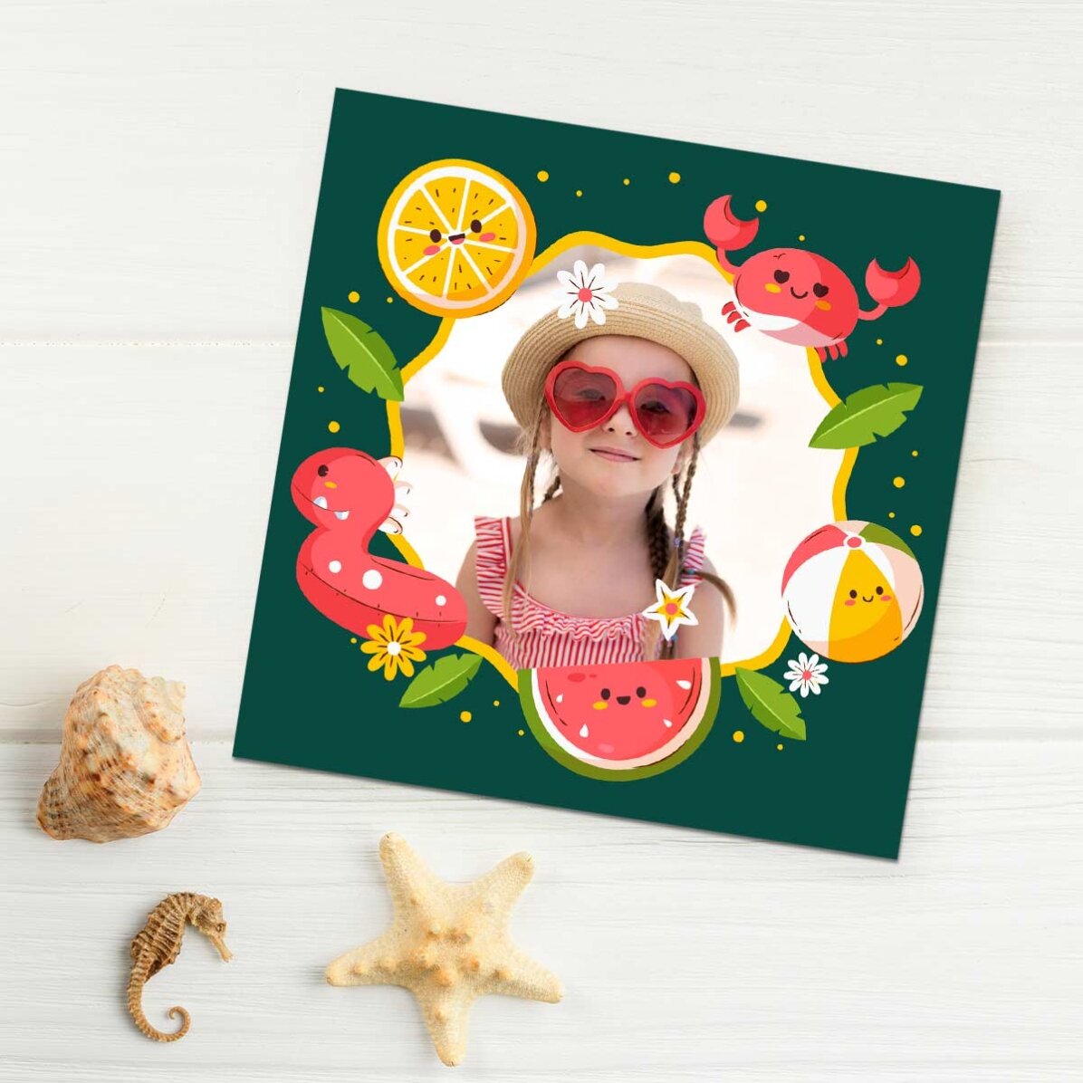 Magnet 10x10 s vlastní fotografií – Letní dovolená