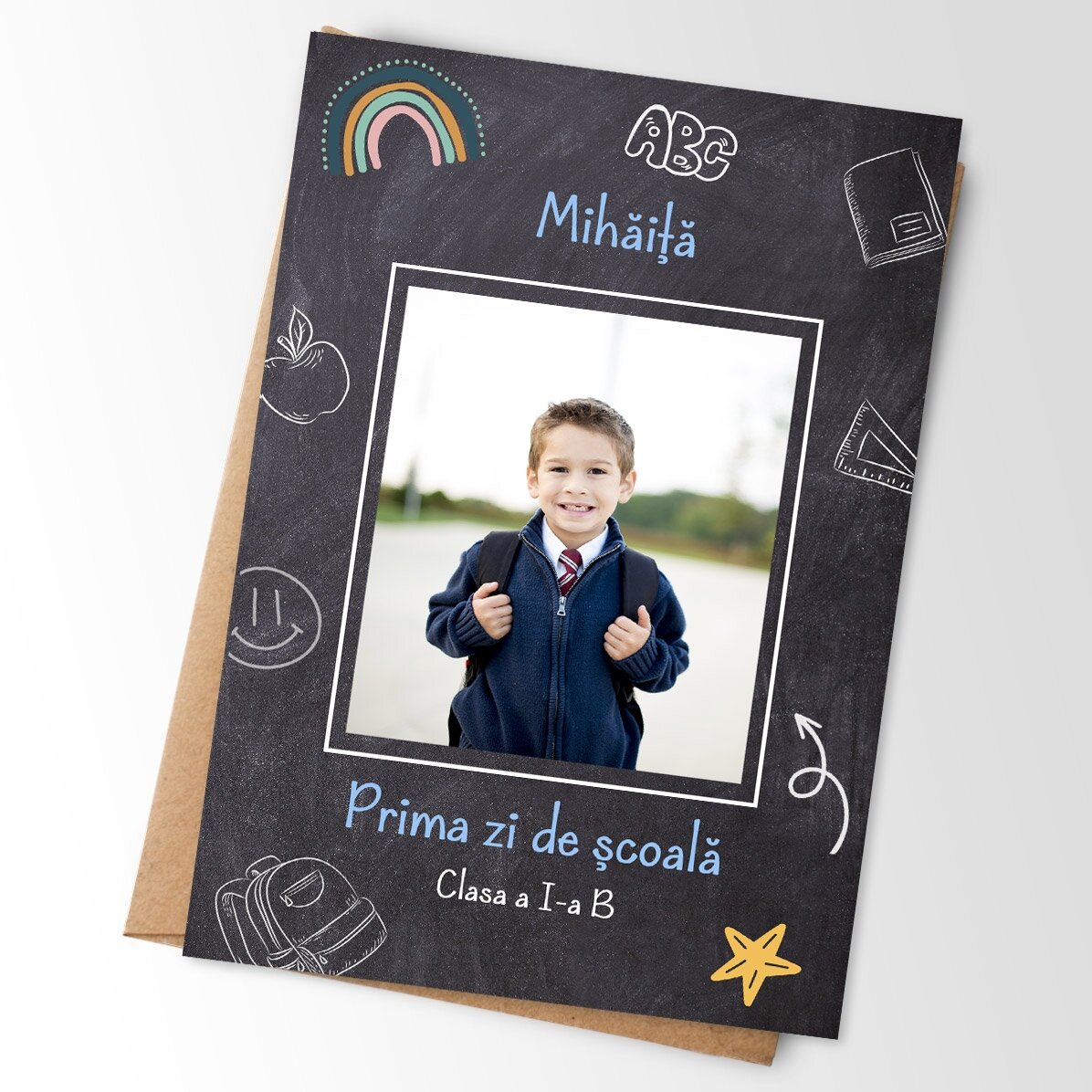 Magnet 10 × 15 cm s vlastní fotografií a textem – Škola