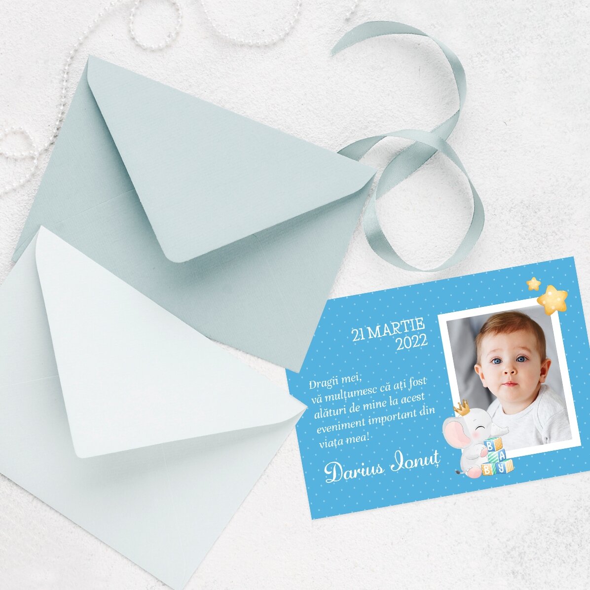 Magnet 10 × 7 cm s vlastní fotografií a textem – Křestní památka
