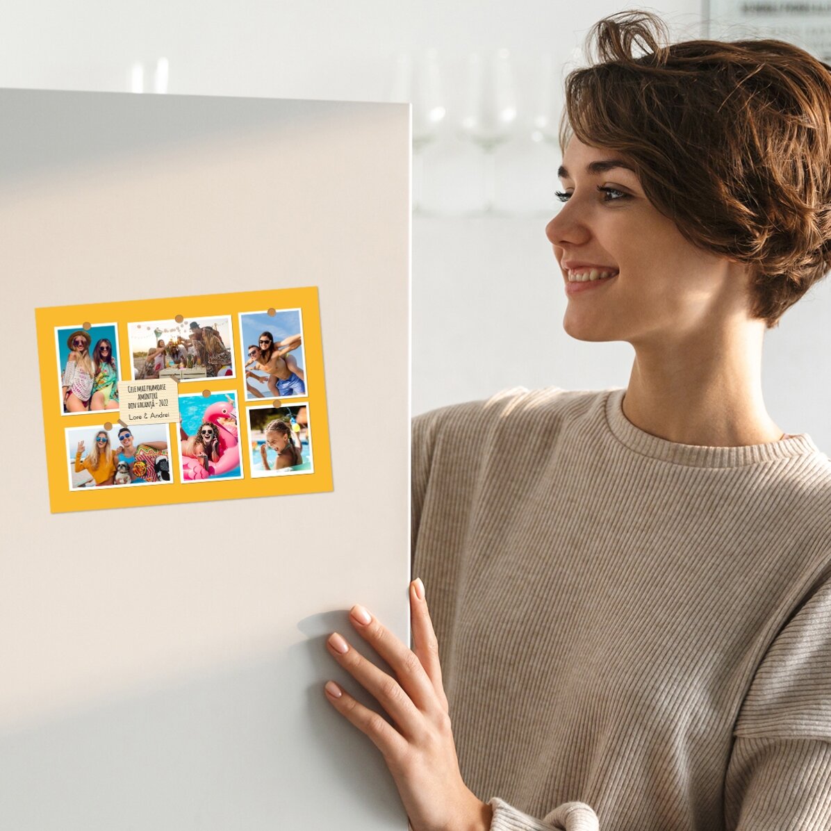 Magnet 18 x 13 cm s 6 fotografiemi a textem – Vzpomínky